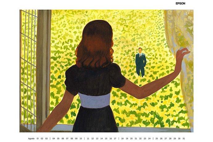 Agosto calendario Manuele Fior Epson 2025