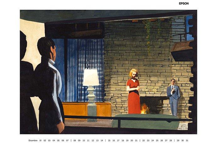 Dicembre calendario Manuele Fior Epson 2025