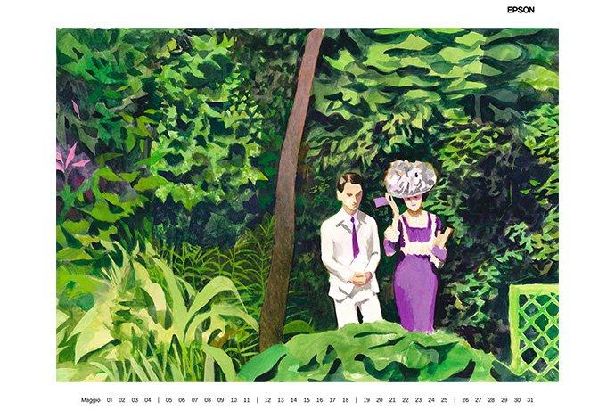 Maggio calendario Manuele Fior Epson 2025