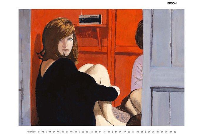 Novembre calendario Manuele Fior Epson 2025