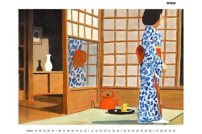 Ottobre calendario Manuele Fior Epson 2025