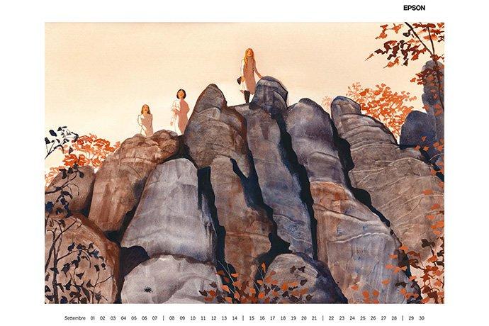 Settembre calendario Manuele Fior Epson 2025