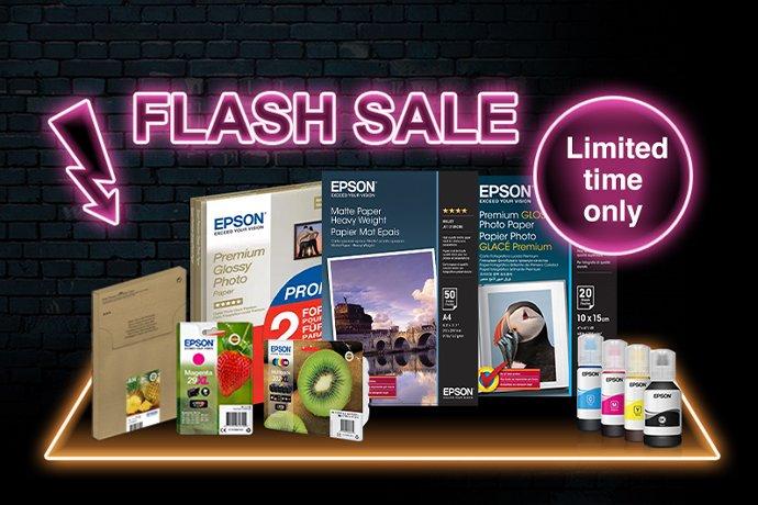 Flash Sale promotion image with Ink and Paper