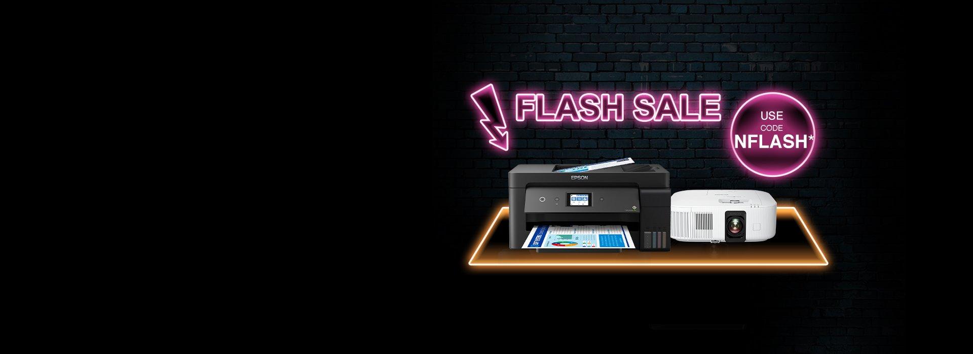 Printers on promotion displayed