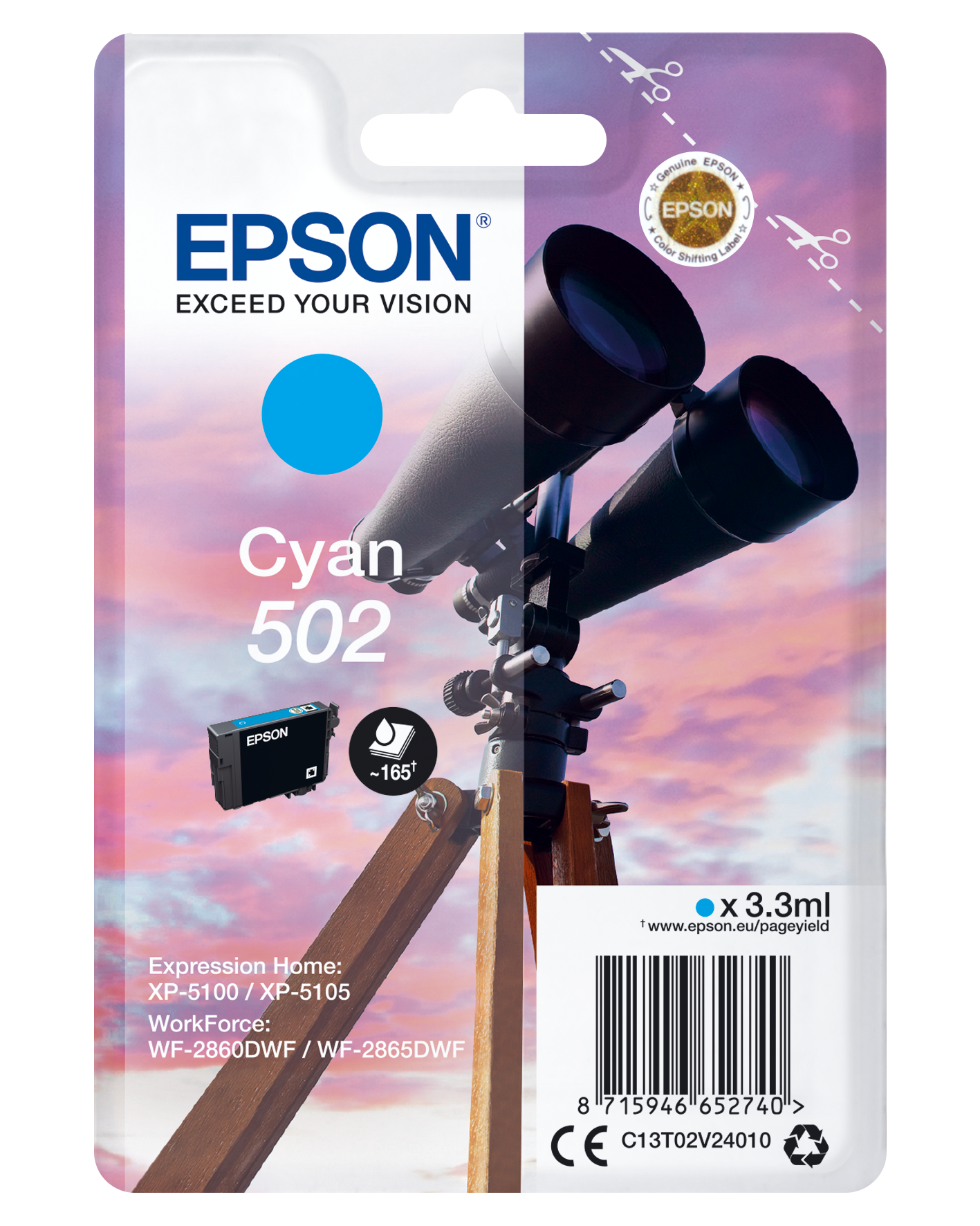 Epson 502 Fernglas-Tinten