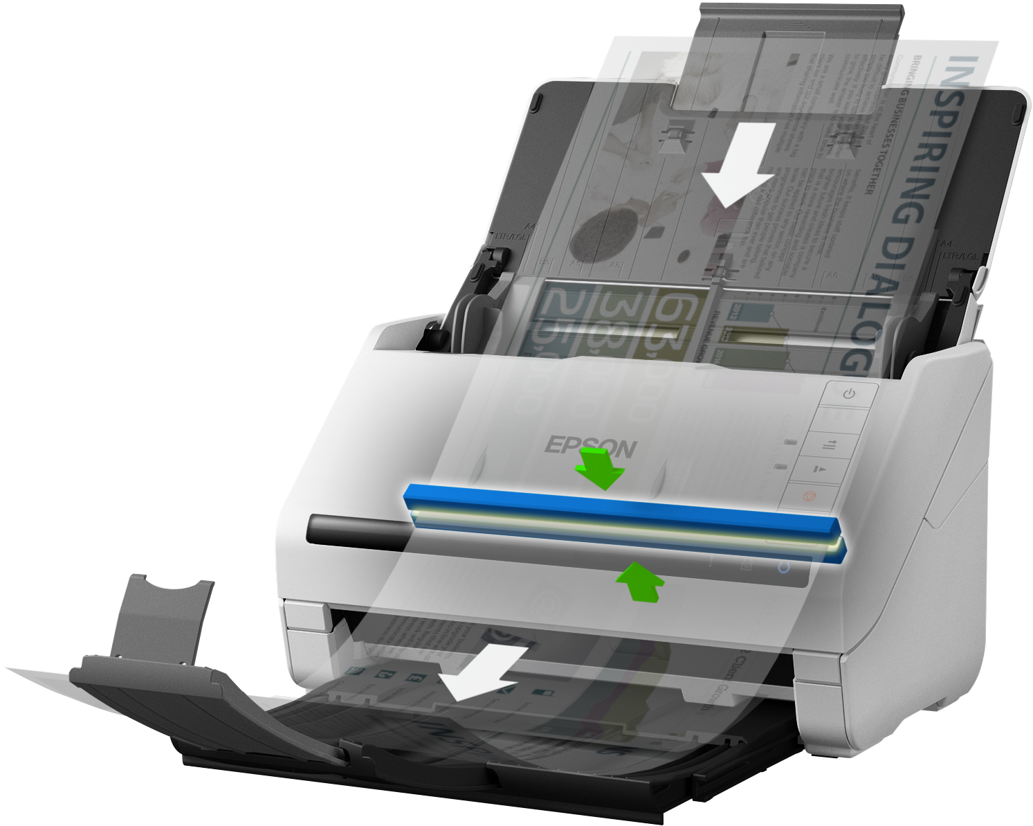 Escaner Epson Work Force DS-530 II - Doble cara - A color EPSON