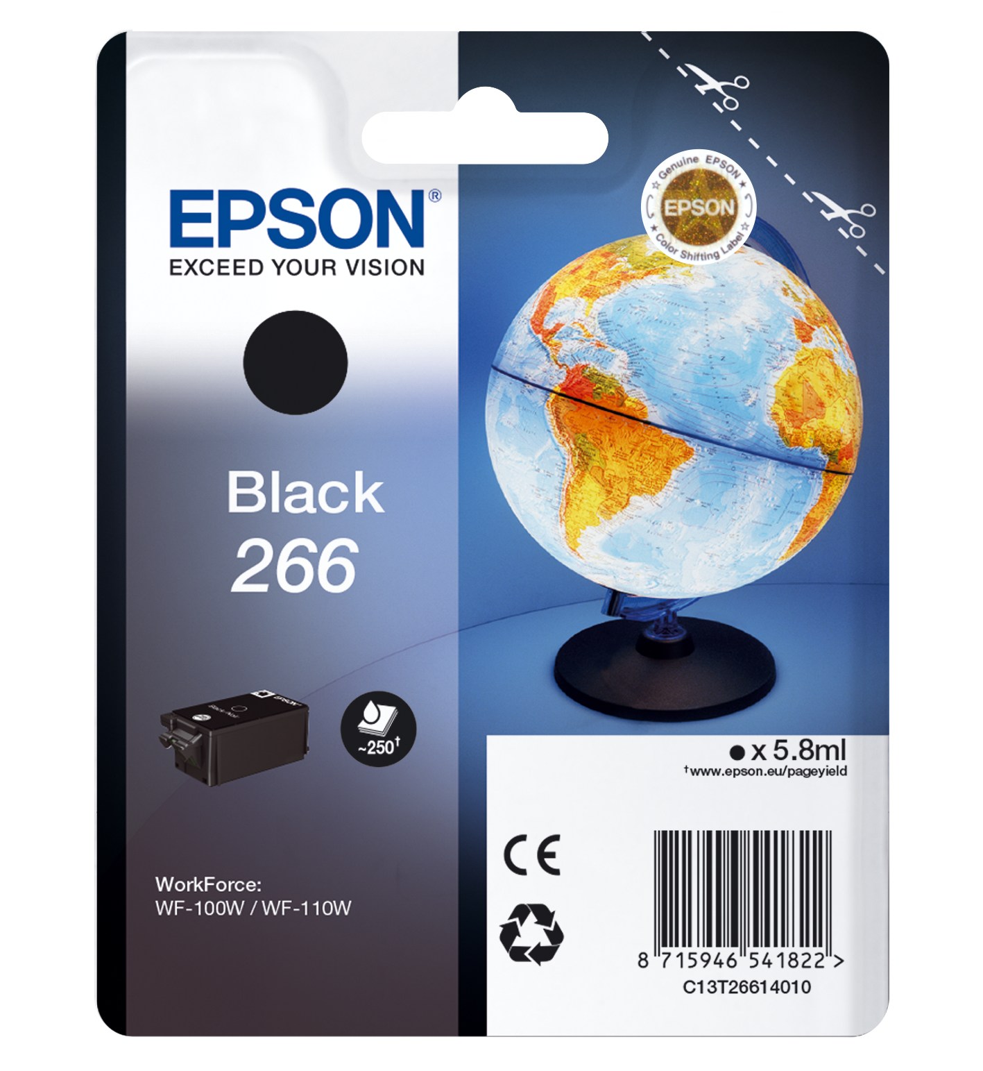 Singlepack Black 266 ink cartridge