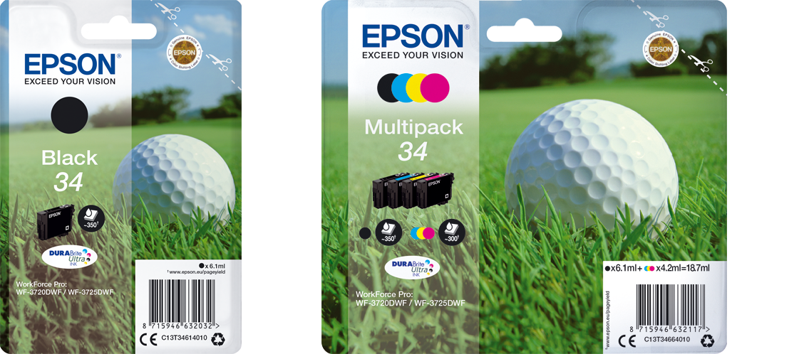 34 / 34XL Golf ball Ink Series (Minge de golf Inks)
