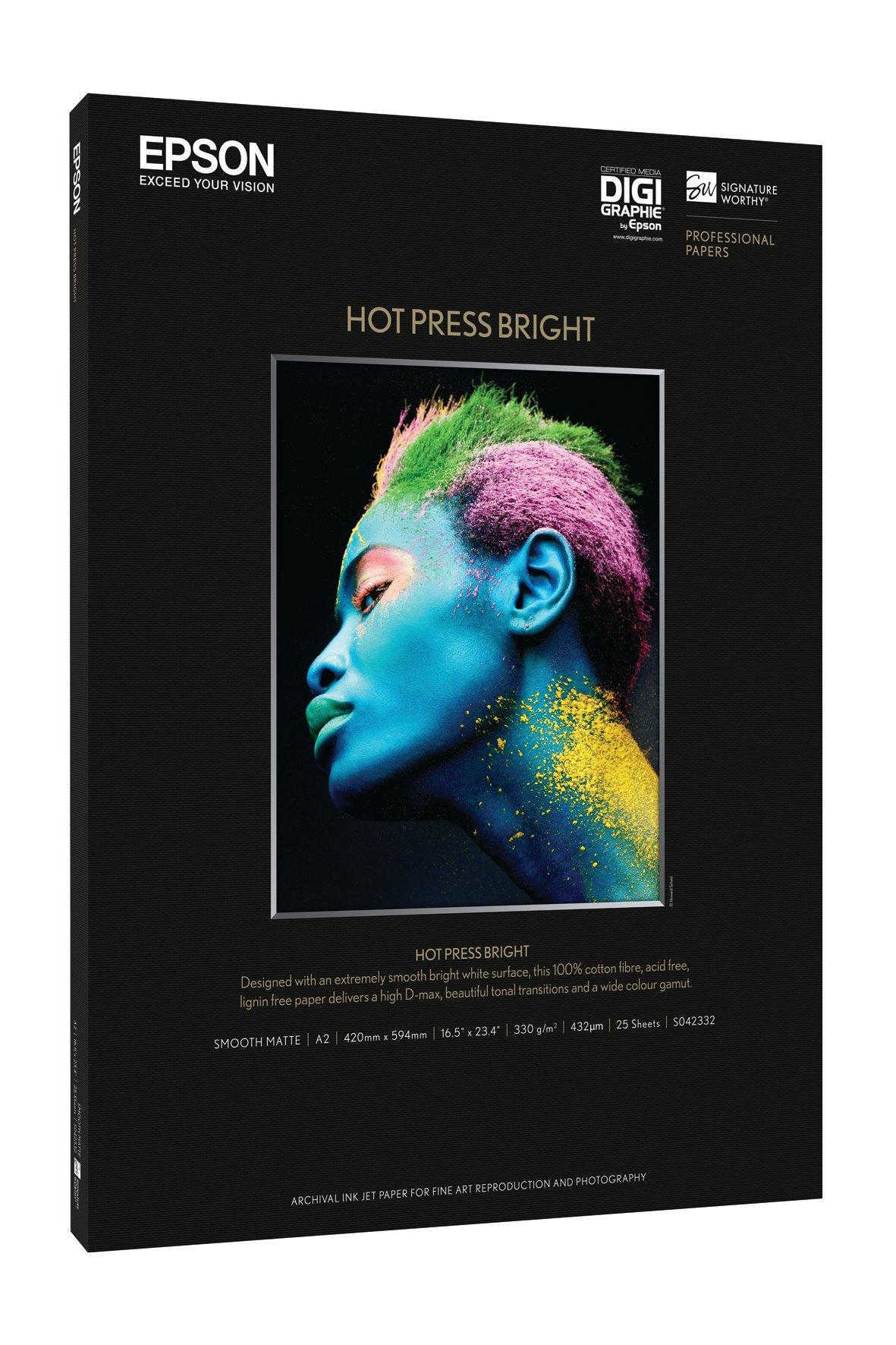 Hot Press Bright, DIN A2, 25 Sheets