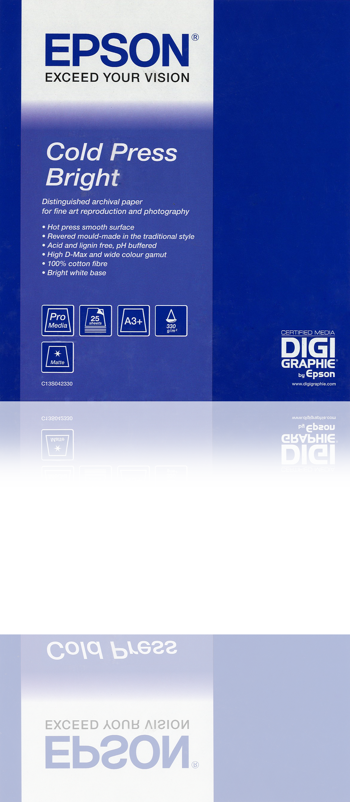 Cold Press Bright 17"x 15m