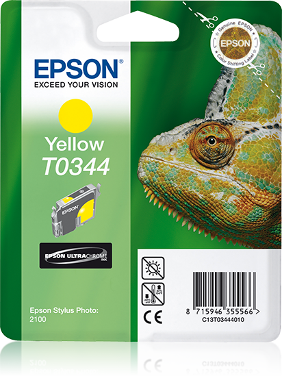 Singlepack Yellow T0344 Ultra Chrome
