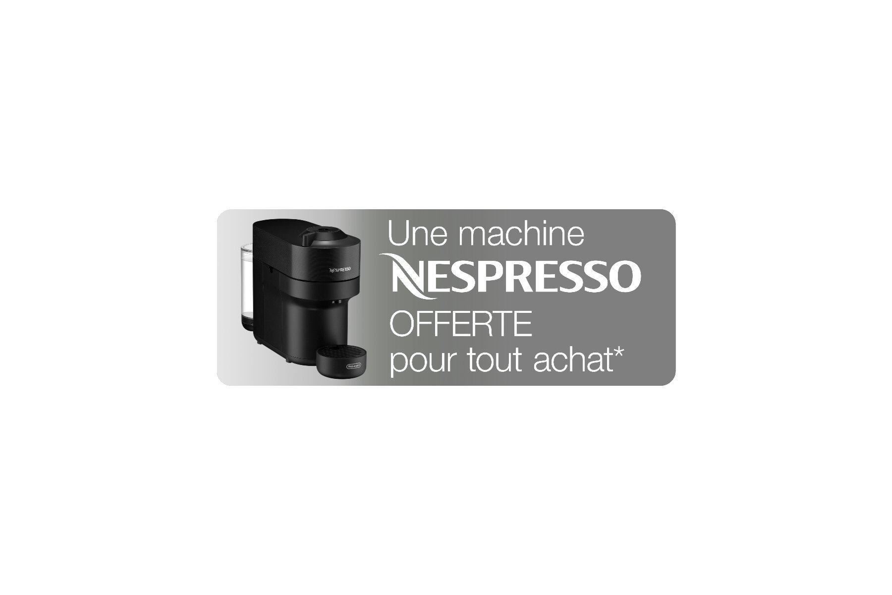 Une machine NESPRESSO OFFERTE pour tout achat*