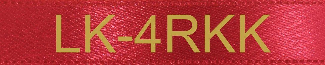 Epson Ruban satin pour étiqueteuse LK-4RKK / C53S654033 - Or/Rouge 12 mm (5  m) - ORIGINAL