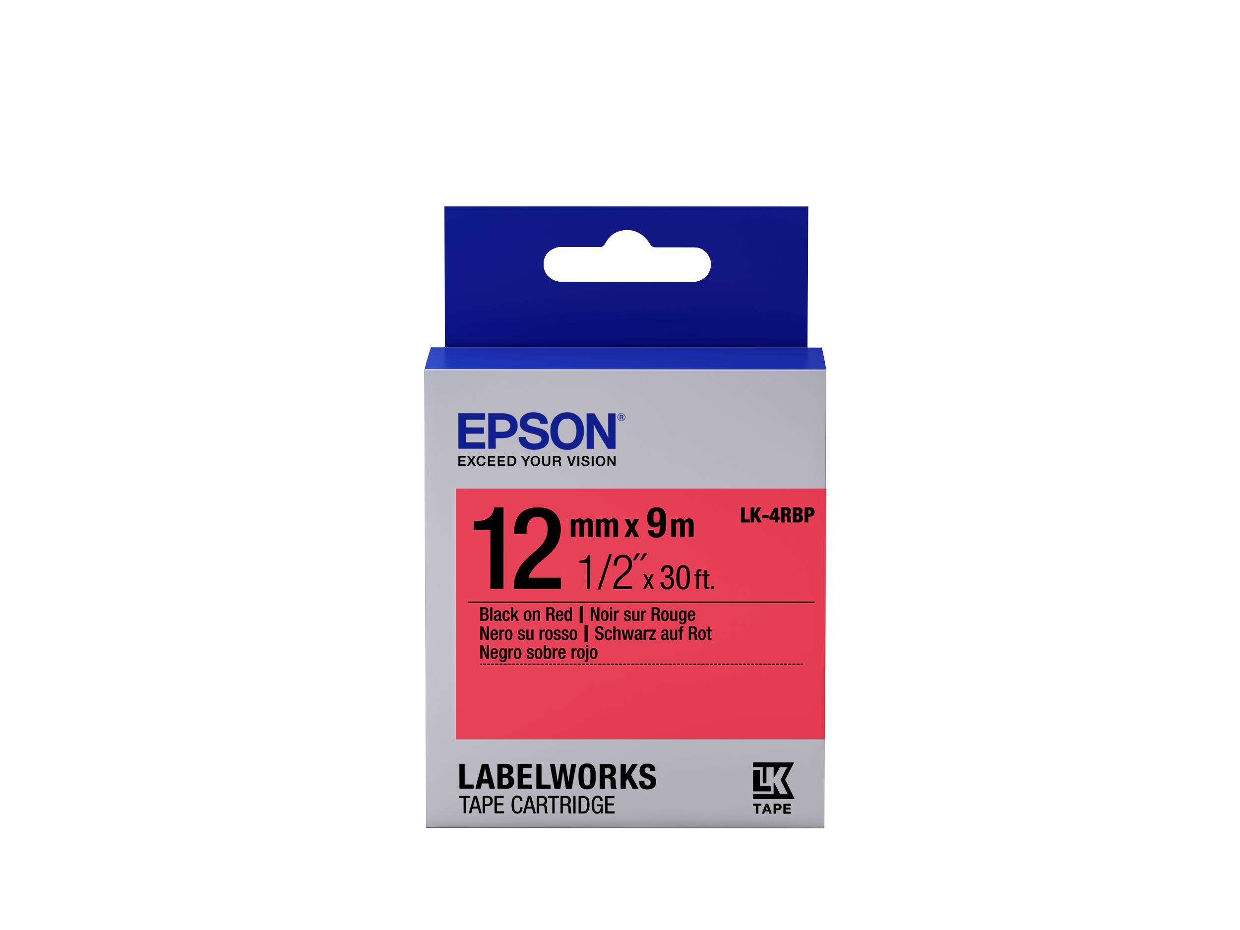 Epson Etikettenkassette LK-6YBP - Pastell - schwarz auf gelb 