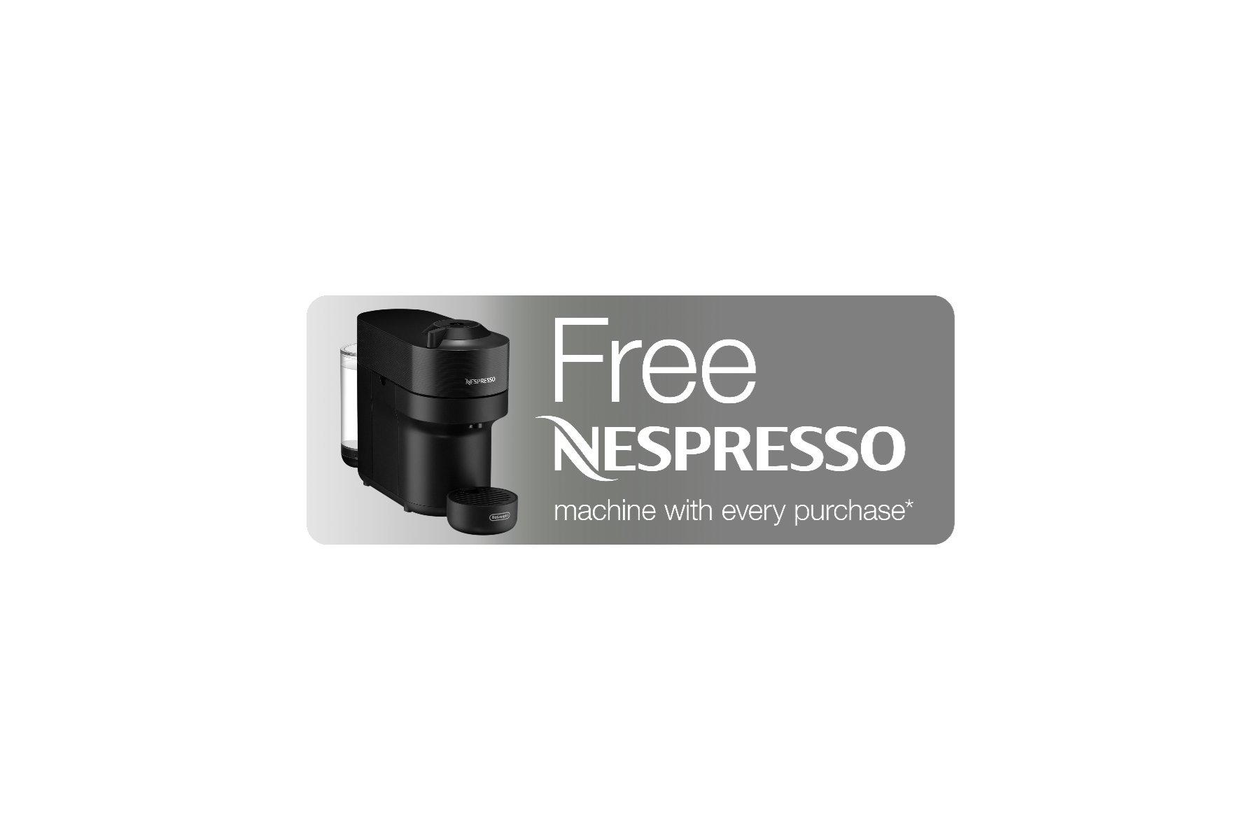 Free Nespresso Machine with every purchase*