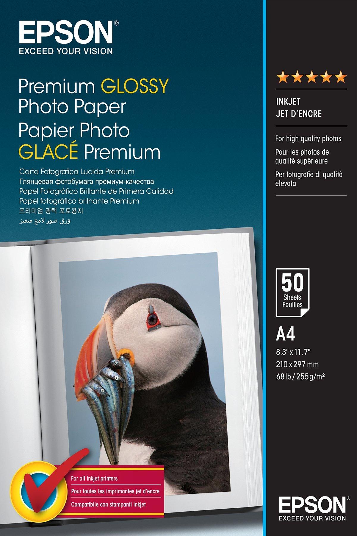 50 feuilles de papier photo brillant A4, 180 g, qualité premium