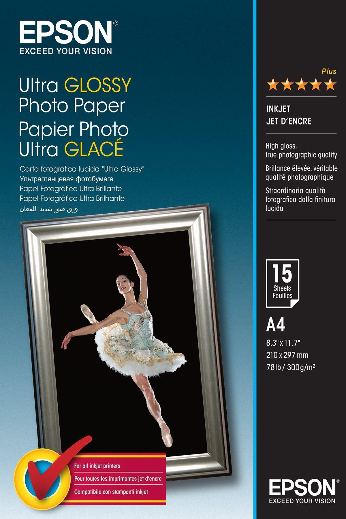 Ultra Glossy Photo Paper, DIN A4, 300g/m2, 15 Sheets