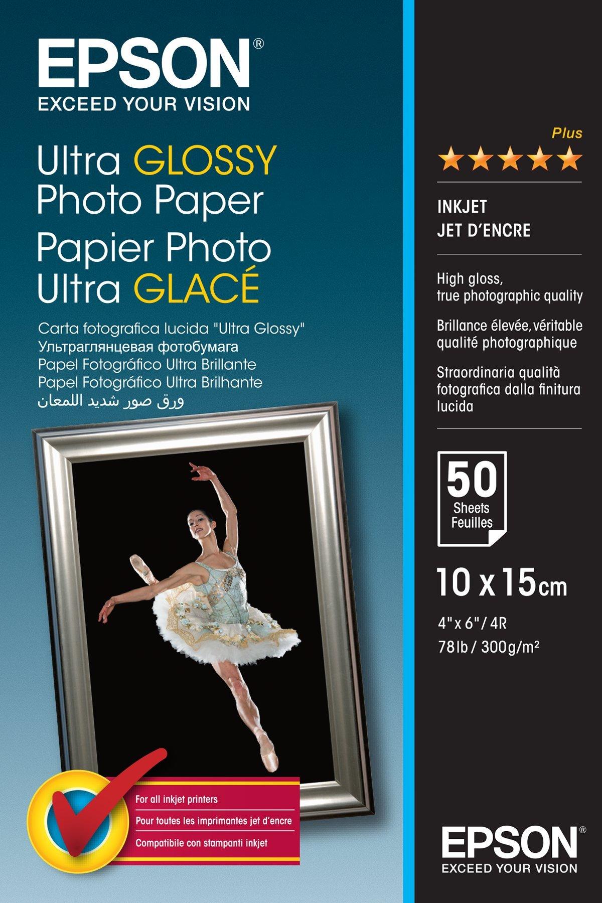 Ultra Glossy Photo Paper 10x15cm 50 Blätter Medien Tinte