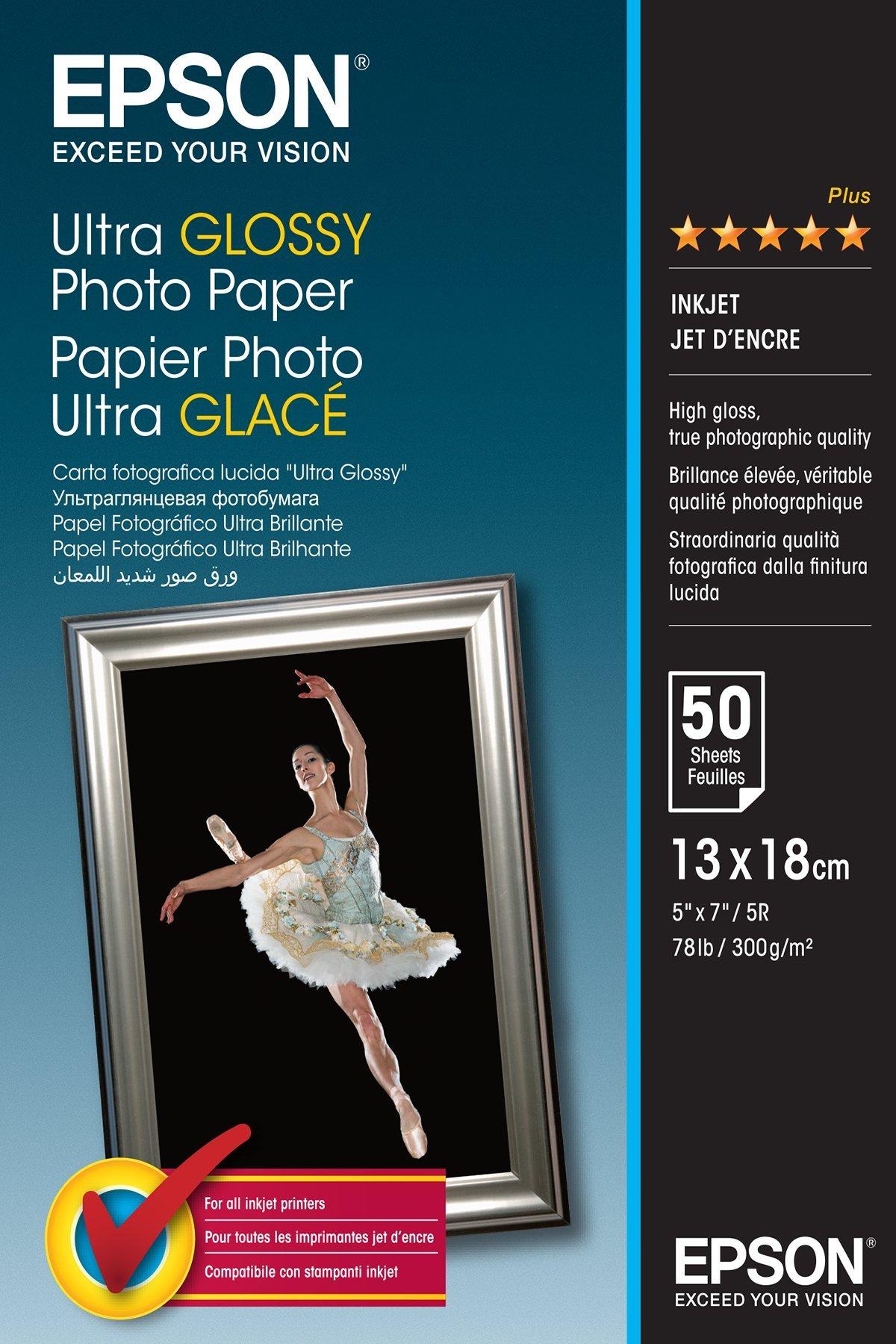 Ultra Glossy Photo Paper, 130 x 180 mm, 300g/m2, 50 Sheets