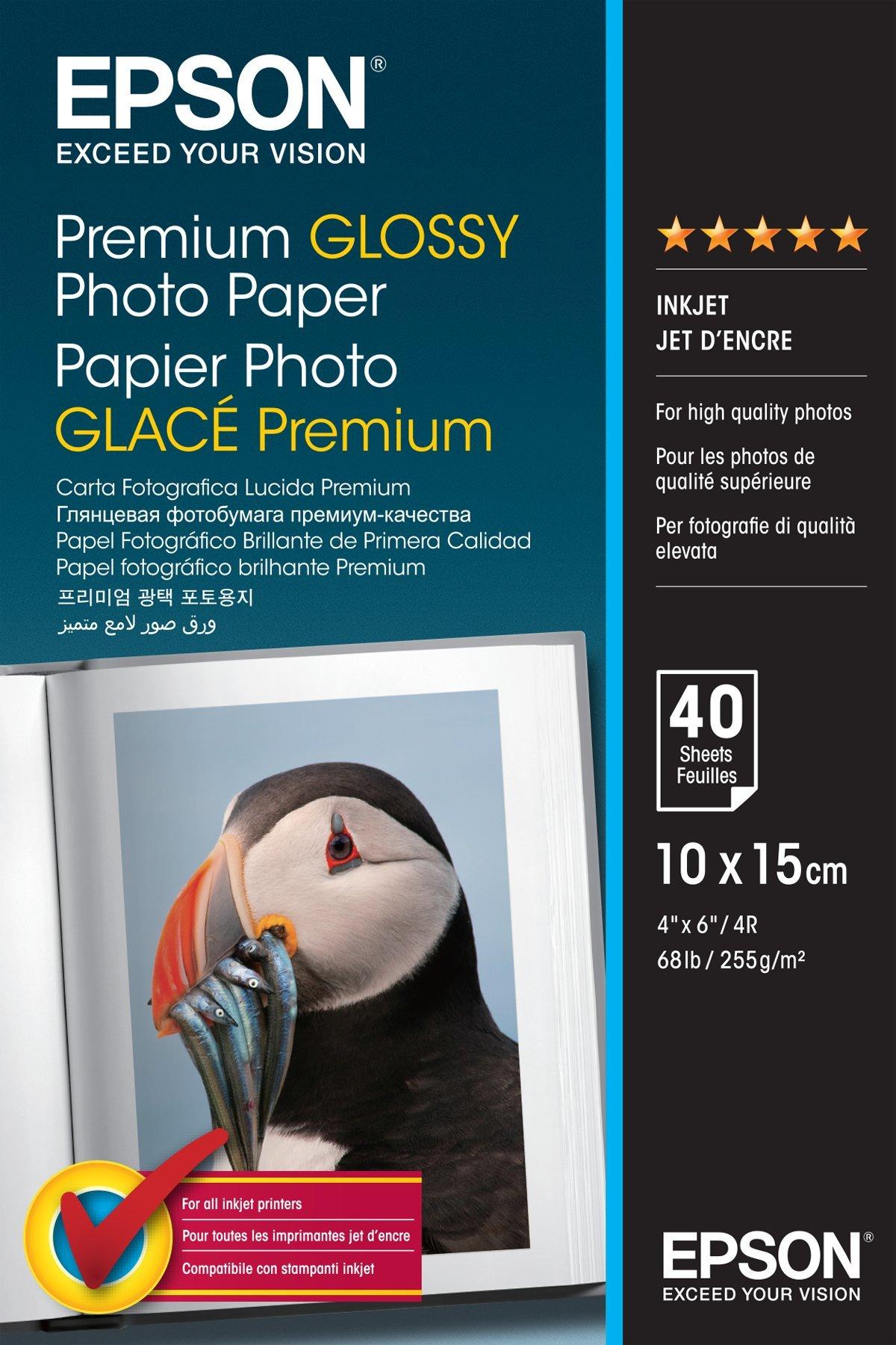 Premium Glossy Photo Paper, 100 x 150 mm, 255g/m2, 40 Sheets
