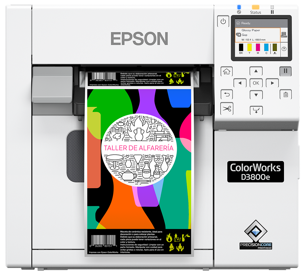 ColorWorks D3800e Etikettendrucker mit Farbstofftinte