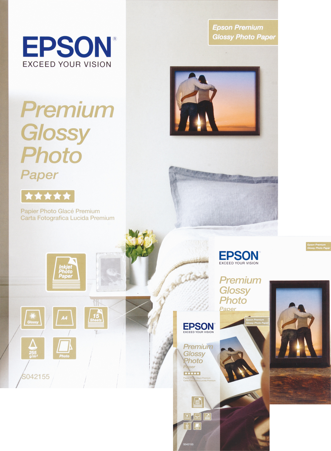 Papier d'impression Epson Papier Photo Premium Glossy - A6 - 2x 40 Feuilles  - 255g/m² - C13S042167