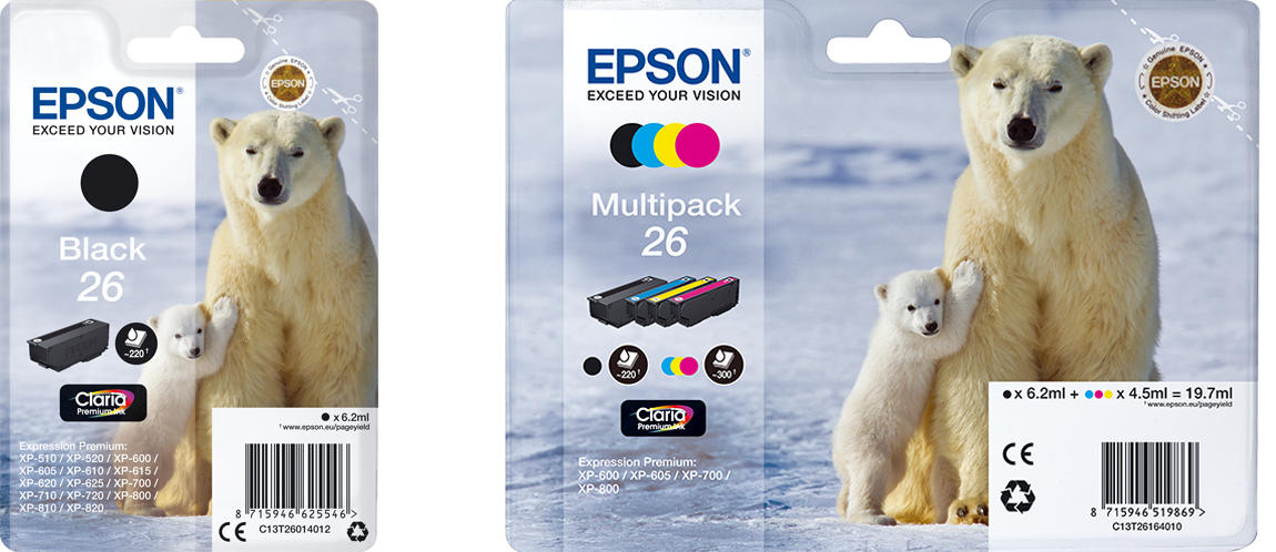 26 Claria Premium Ink Series (Polarni medved Inks)