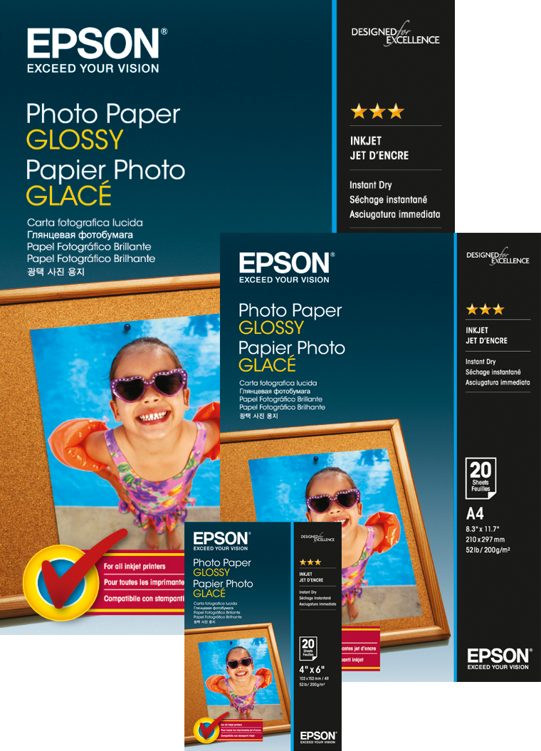 Photo Paper Glossy Series, Paper and Media, Ink & Paper, Products
