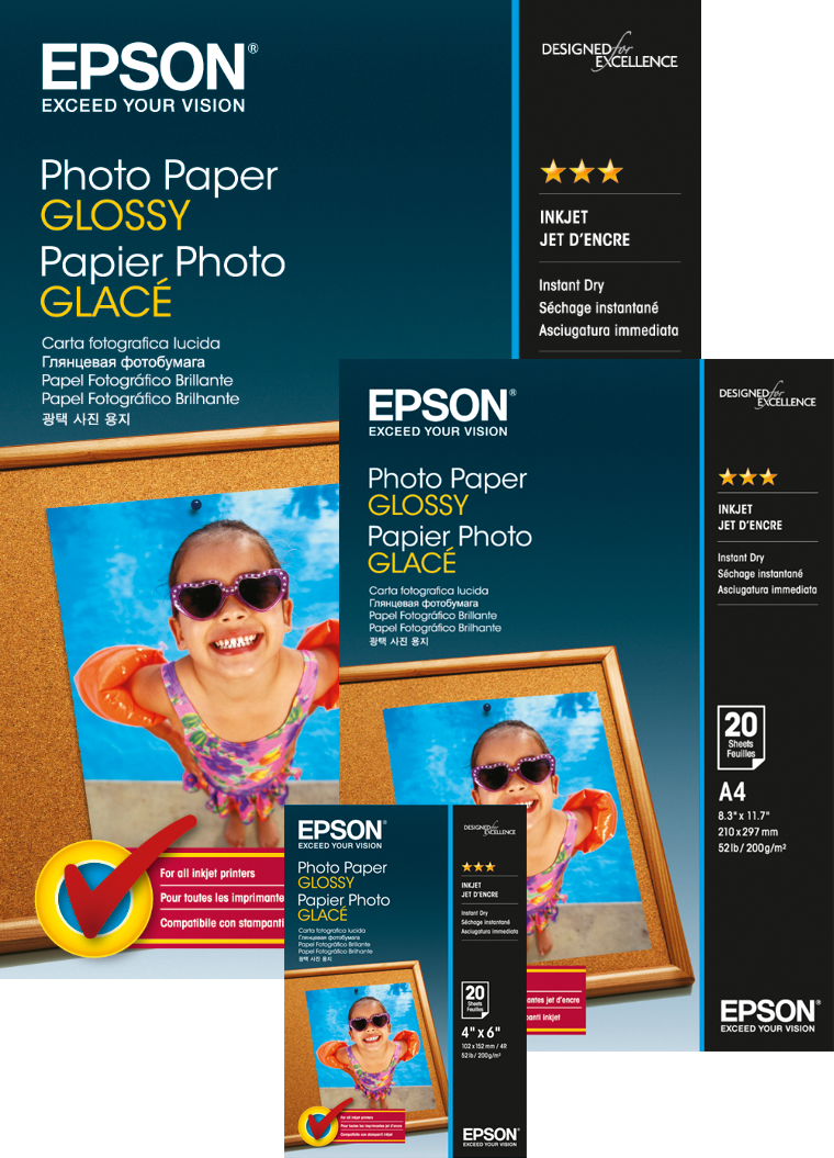 Photo Paper Glossy Series Paper and Media Ink & Paper Products