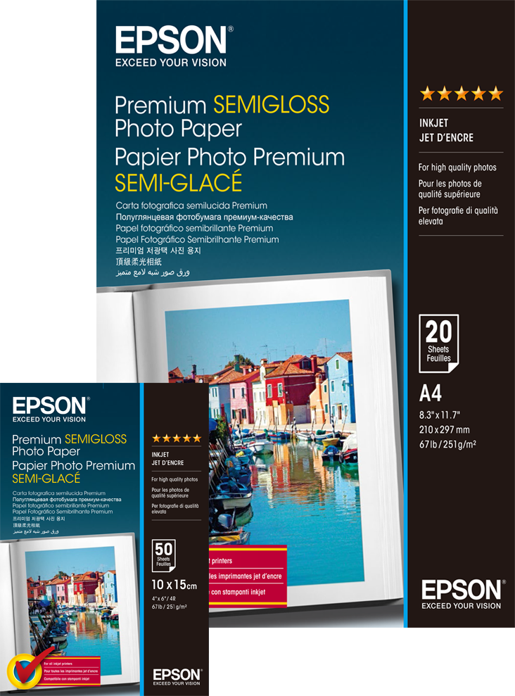 Premium Semi-Gloss Photo Paper Series