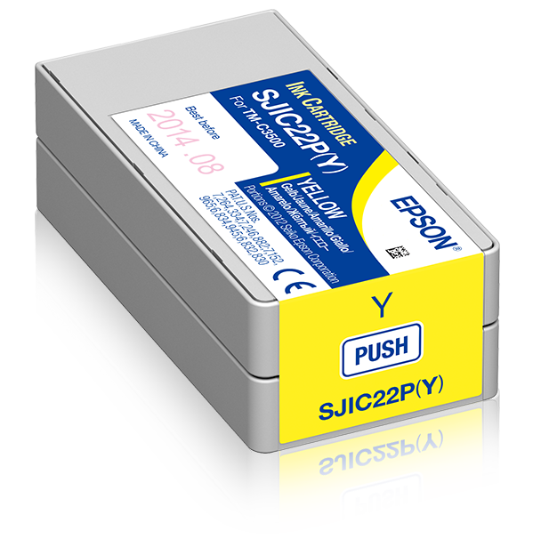 SJIC22P(Y): Ink cartridge for ColorWorks C3500 (yellow)