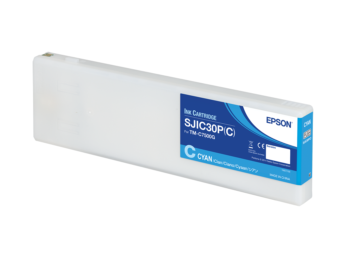 SJIC30P(C): Ink cartridge for ColorWorks C7500G (Cyan) | Ink