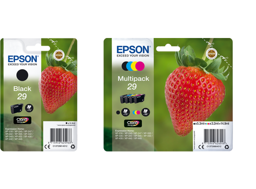 Serie 29 / 29XL Tintenserie Erdbeere (Erdbeere Inks) | Tintenpatronen |  Tinte & Papier | Produkte | Epson Deutschland