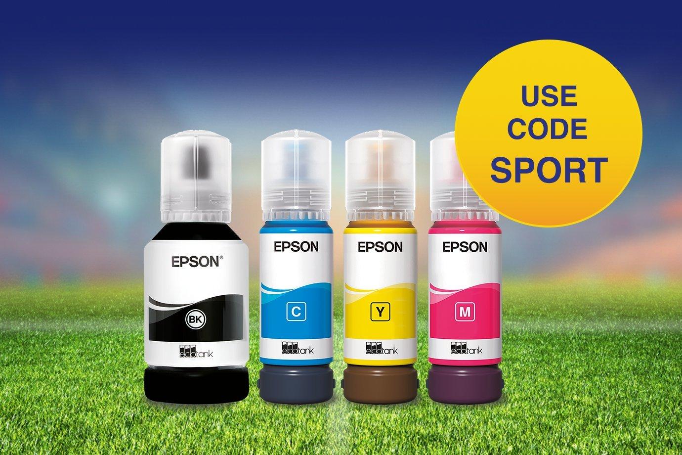 EcoTank ink bottles - USE CODE 'SPORT'