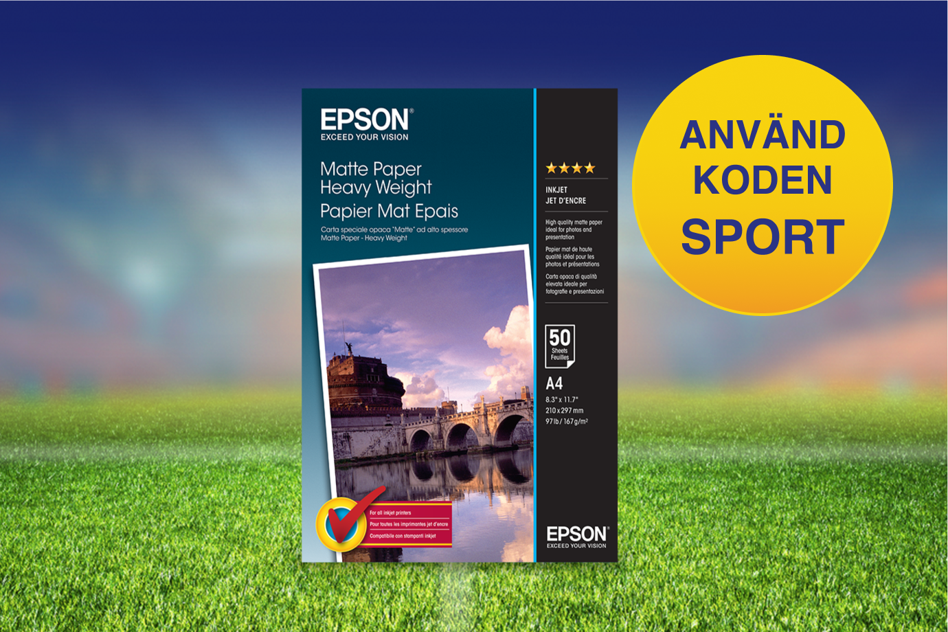 ANVÄND KODEN SPORT