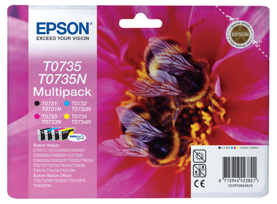 T0735 Multipack (BK CY MA YE)