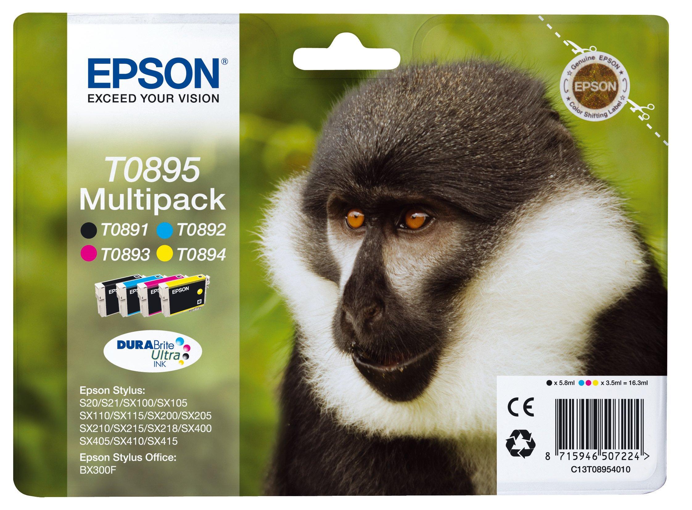 Multipack 4-colours T0895 DURABrite Ultra Ink