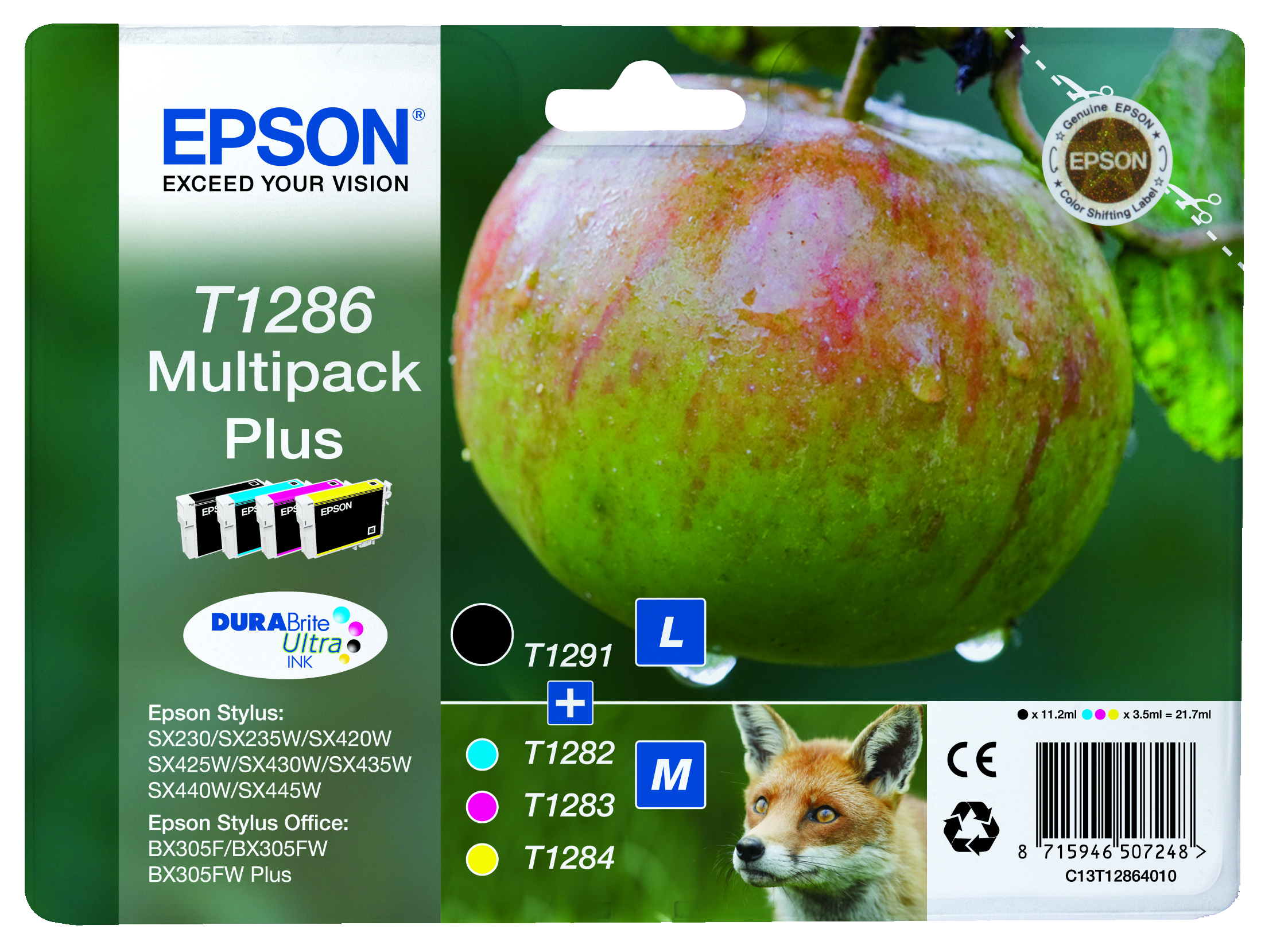 Multipack 4-colours T1286 DURABrite Ultra Ink