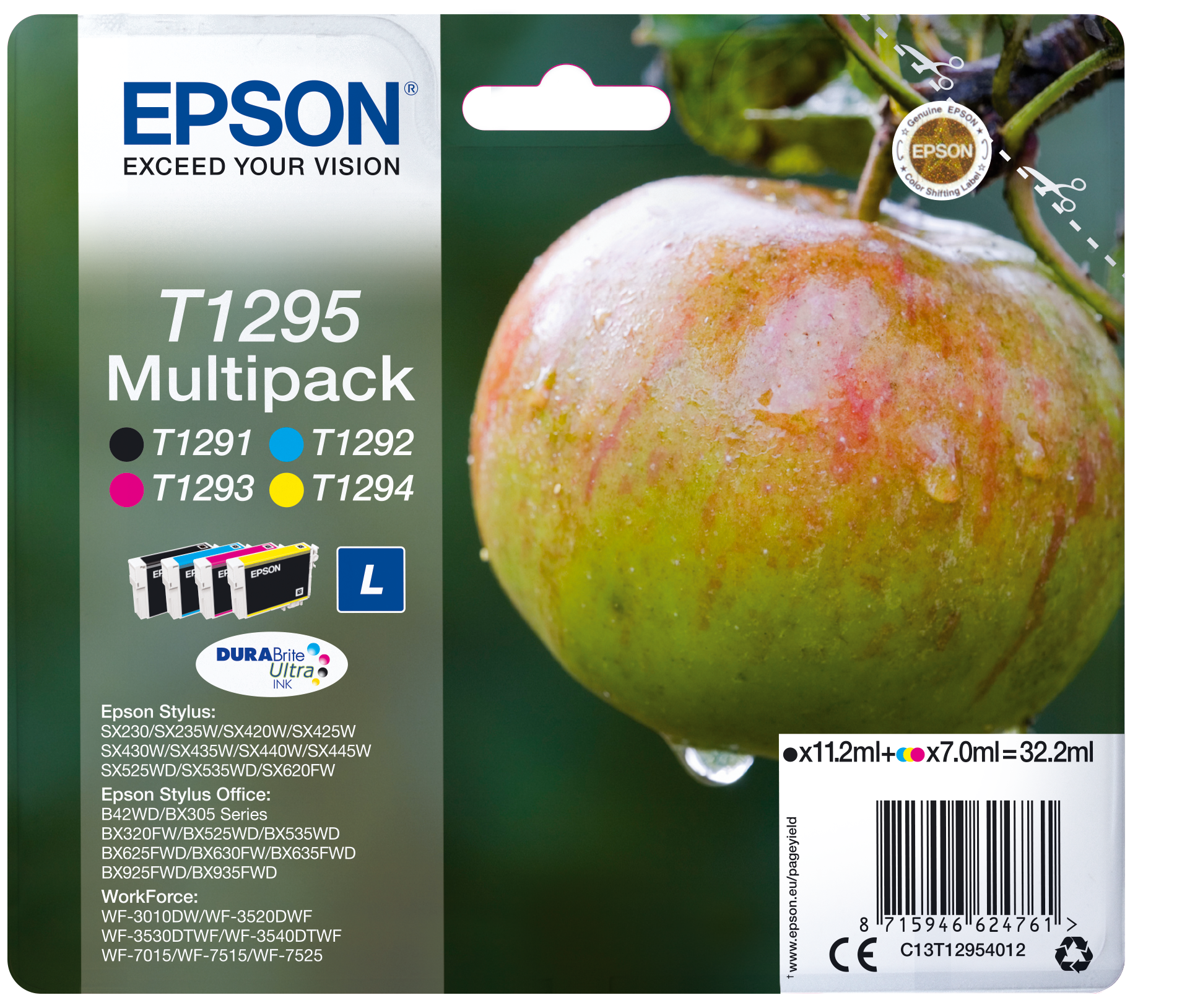 Multipack 4-colours T1295 DURABrite Ultra Ink
