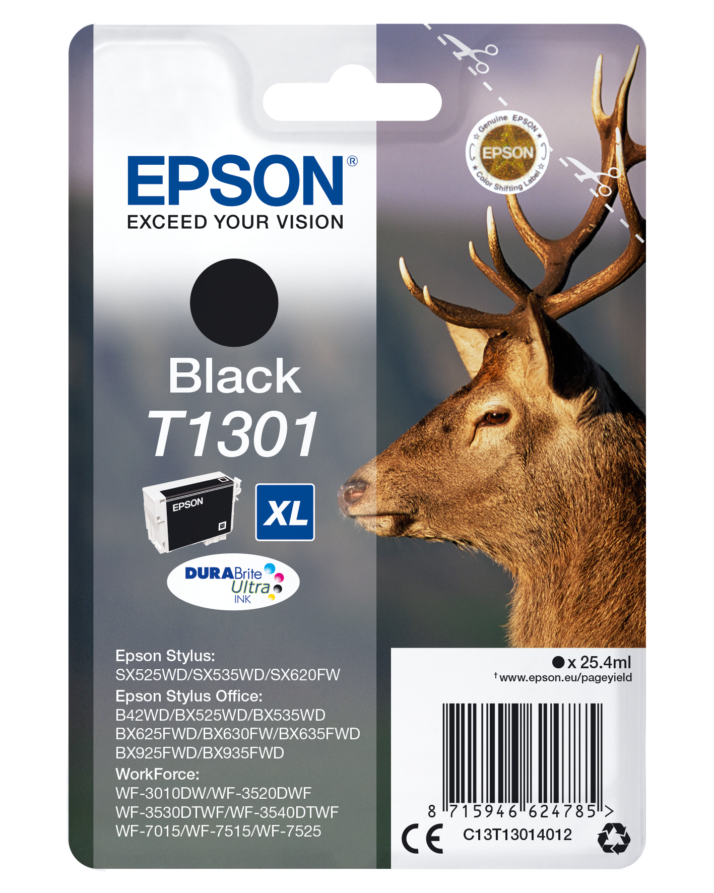 ABCToner - Compatible cartouche d'encre noir pour Epson T1301