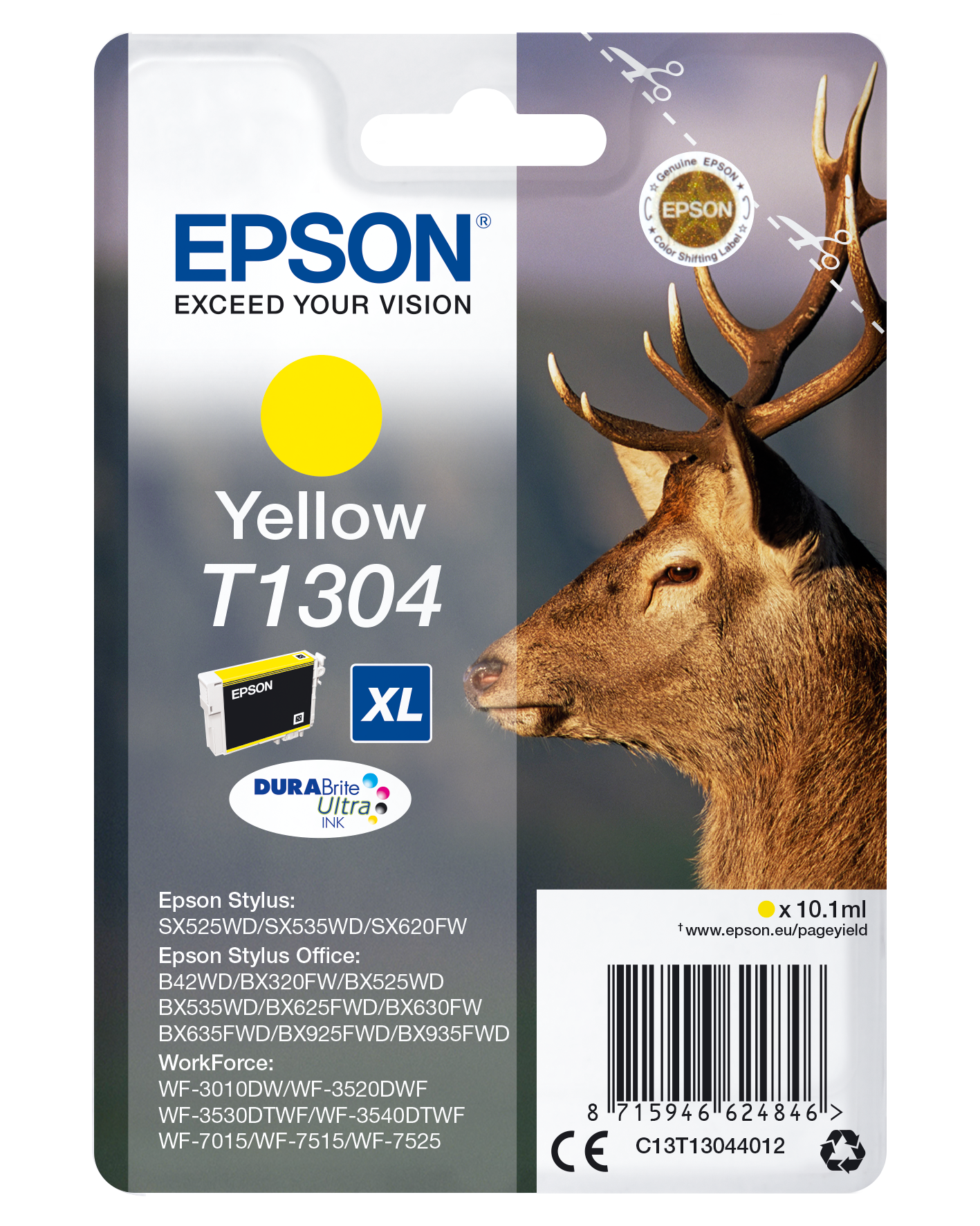 Singlepack Yellow T1304 DURABrite Ultra Ink