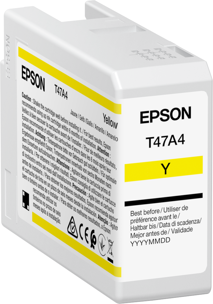 Singlepack Yellow T47A4 UltraChrome Pro 10 ink 50ml