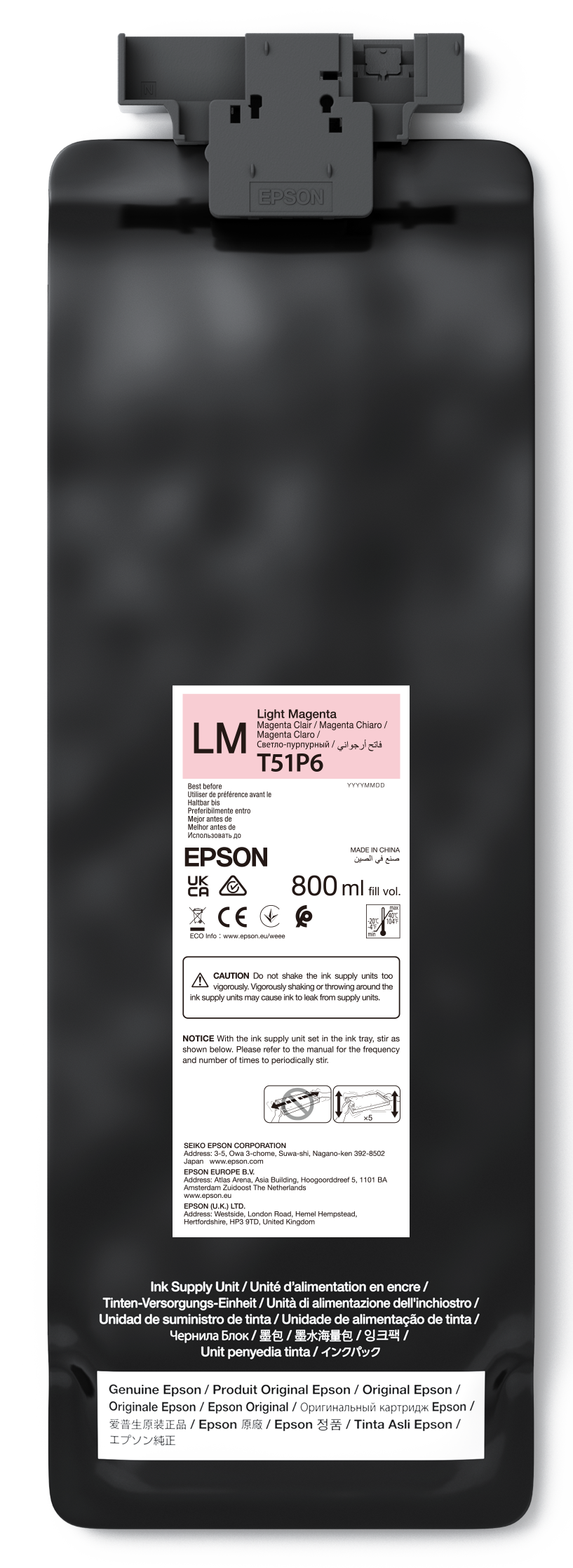 UltraChrome GS3 Light Magenta T51P600 (800ML)