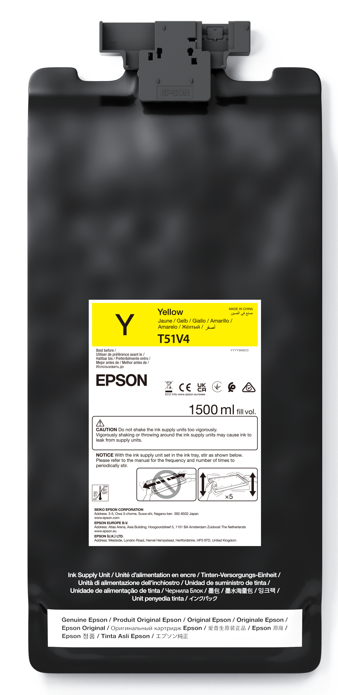 UltraChrome GS3 Yellow T51V400 (1.5LT) | Ink Consumables | Ink & Paper ...