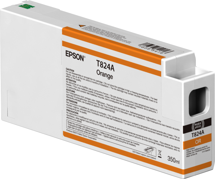 Singlepack Orange T824A00 UltraChrome HDX 350ml