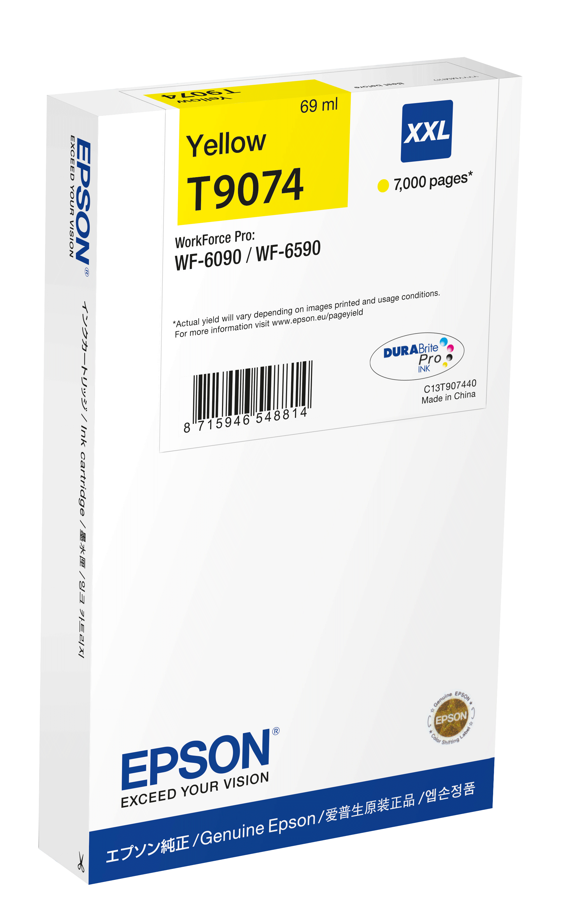 WF-6xxx Ink Cartridge Yellow XXL