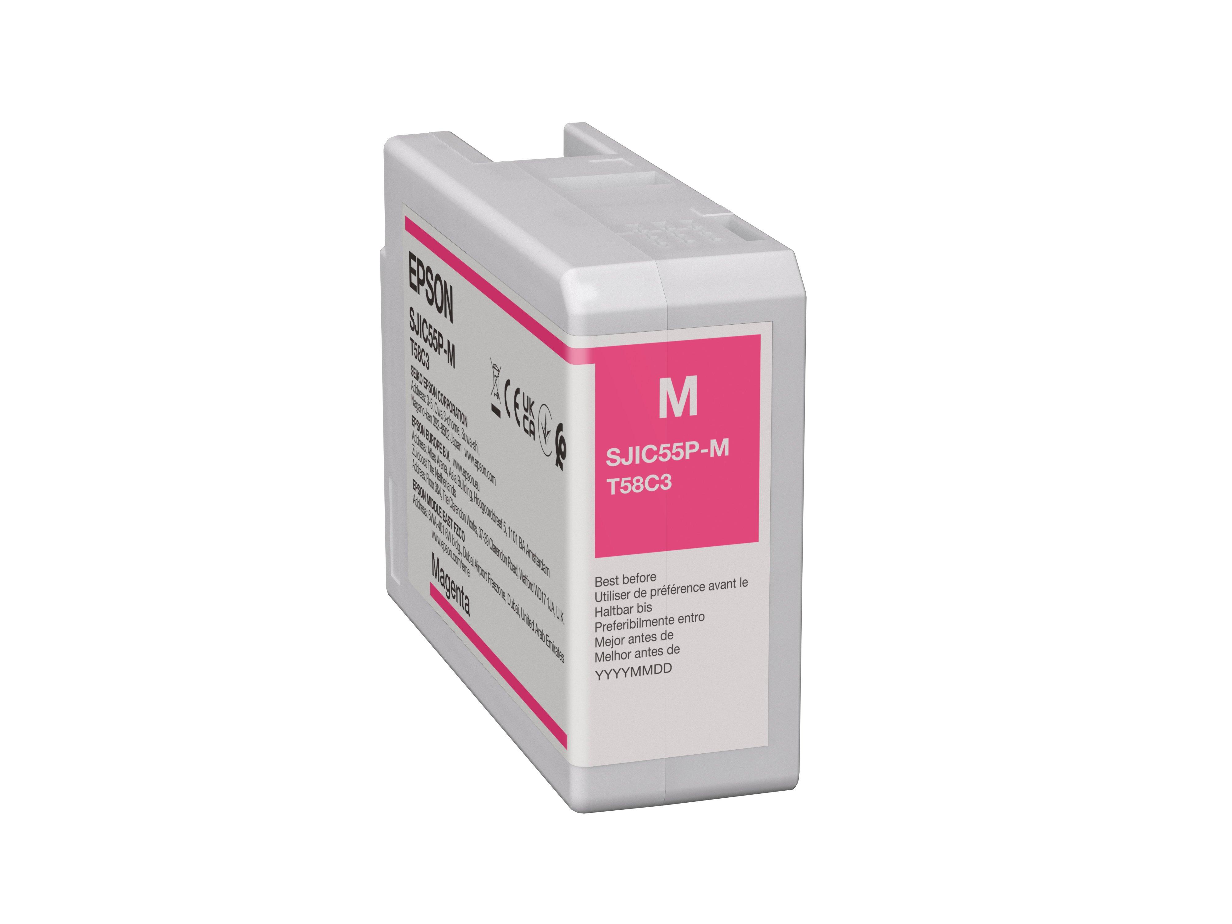 SJIC55(M): Ink cartridge for ColorWorks CW-D6500/D6000 (Magenta)