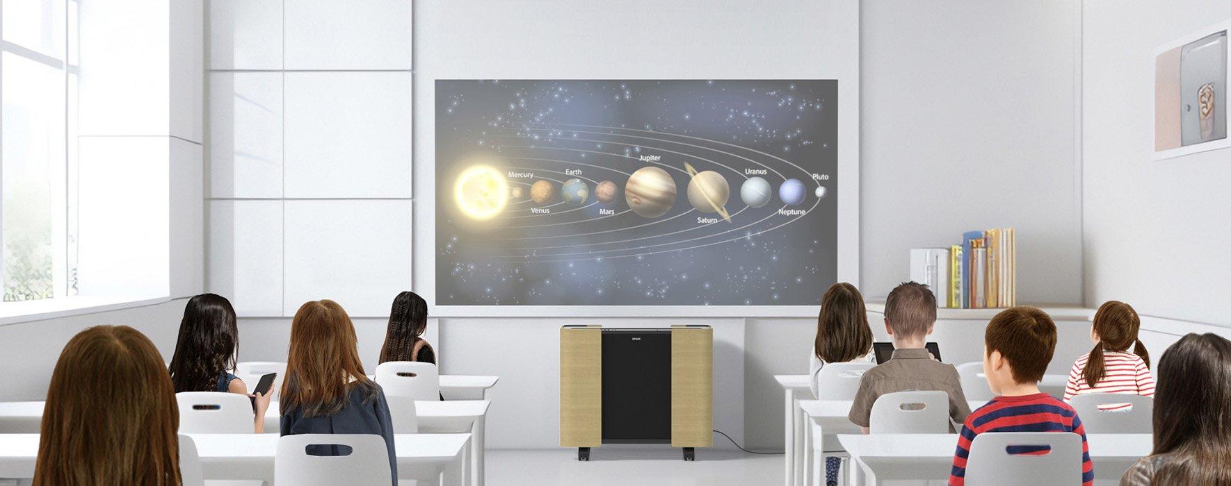 Videoproiezione portatile su grande schermo