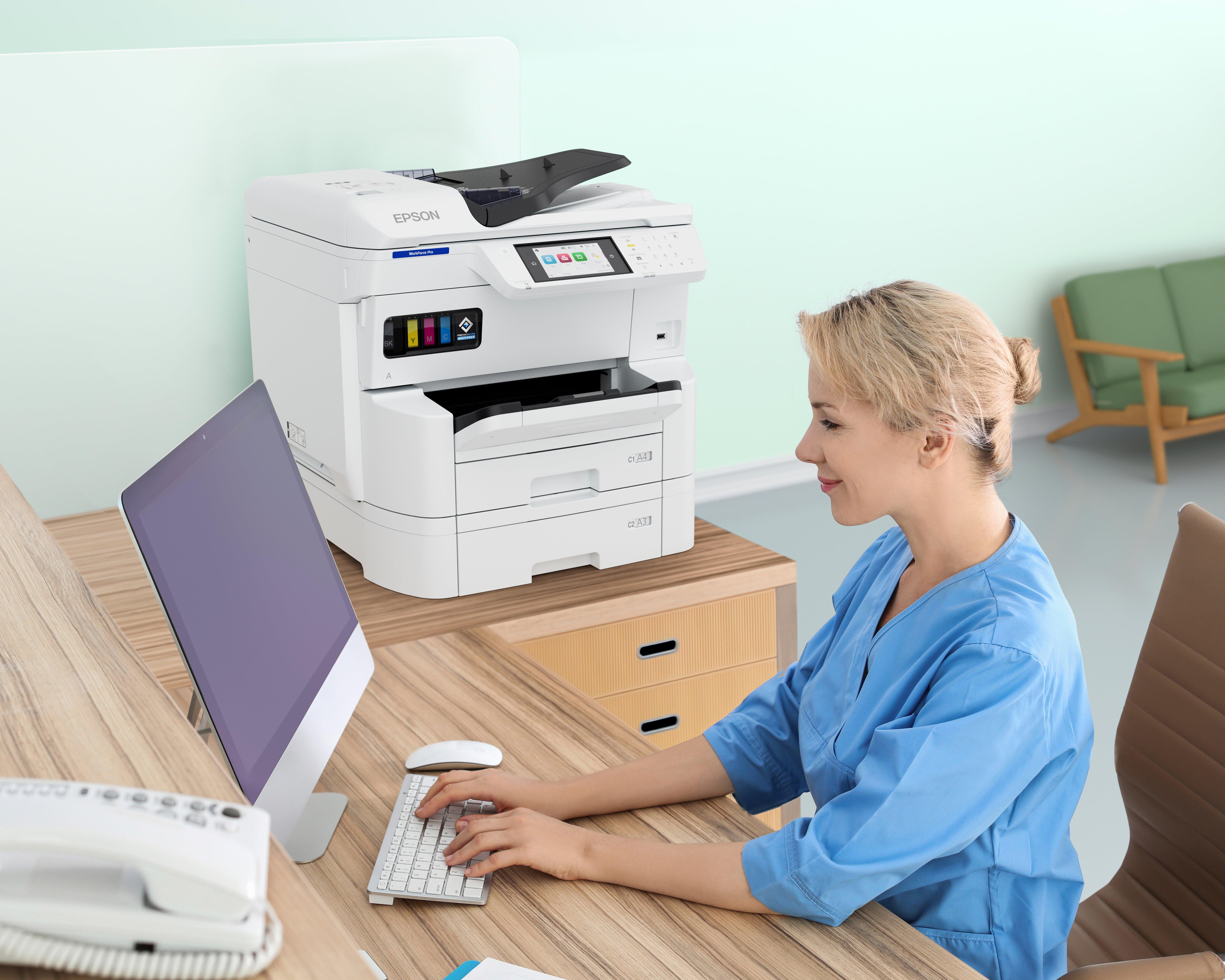 WorkForce Pro EM-C7100DWF - Multifuncțional business A3+, color