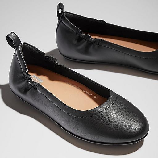 Fitflop allegro leather hot sale ballet flats